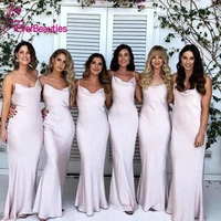 bridesmaid dress long 2020 v neck spaghetti straps party gown womens dress for wedding party robe demoiselle dhonneur