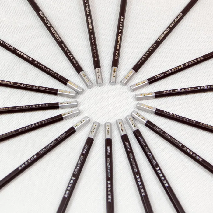 36 шт. деревянный графитовый карандаш кофе серебряные витражные шестиугольные