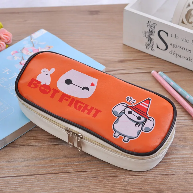 Школьные принадлежности продвижение Papeleria Trousse школьников Stylo корейский стиль Kawaii Big Hero Baymax Карандаш Чехол коробка гелевая ручка