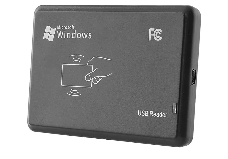 Кард-ридер Proximity Smart 125 кГц EM4100 черный USB RFID 5 шт. + брелоков карт бесплатная доставка