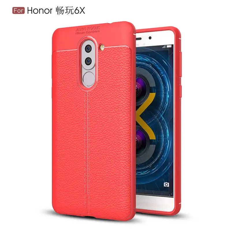 Для Huawei Honor 6X Коврики 9 lite Нескользящие крышка Жесткий Мягкие силиконовые ТПУ кожа