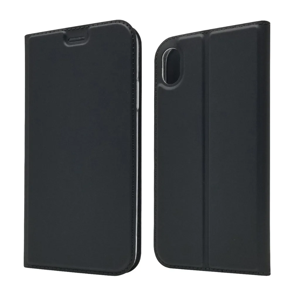 Чехол iCoverCase для iPhone X Xr Xs Max ультратонкий Магнитный чехол кошелек из искусственной