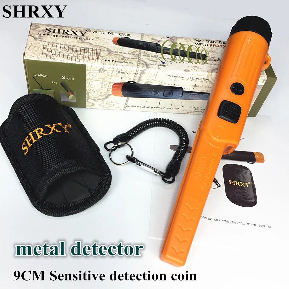 

SHRXY gold detector scanner Pointer TRX Pro Pinpoint GP-pointerII Waterproof Hand Held Static Metal detector with Bracelet