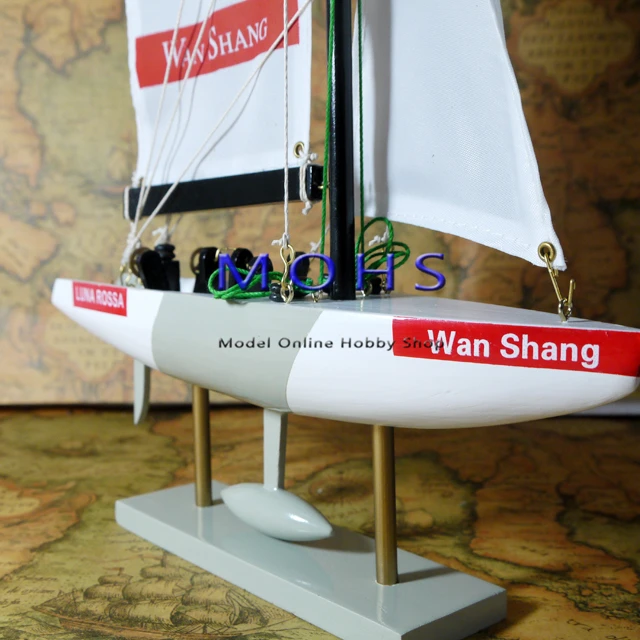 Бесплатная доставка 3 вида цветов деревянные модель парусной лодки Деревянные