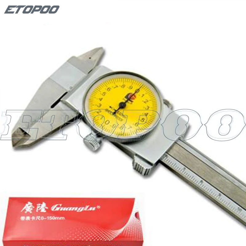 Штангенциркуль из нержавеющей стали 0 150 мм 01 02 мм|dial gauge|dial indicatordial indicator gauge 0-10mm |