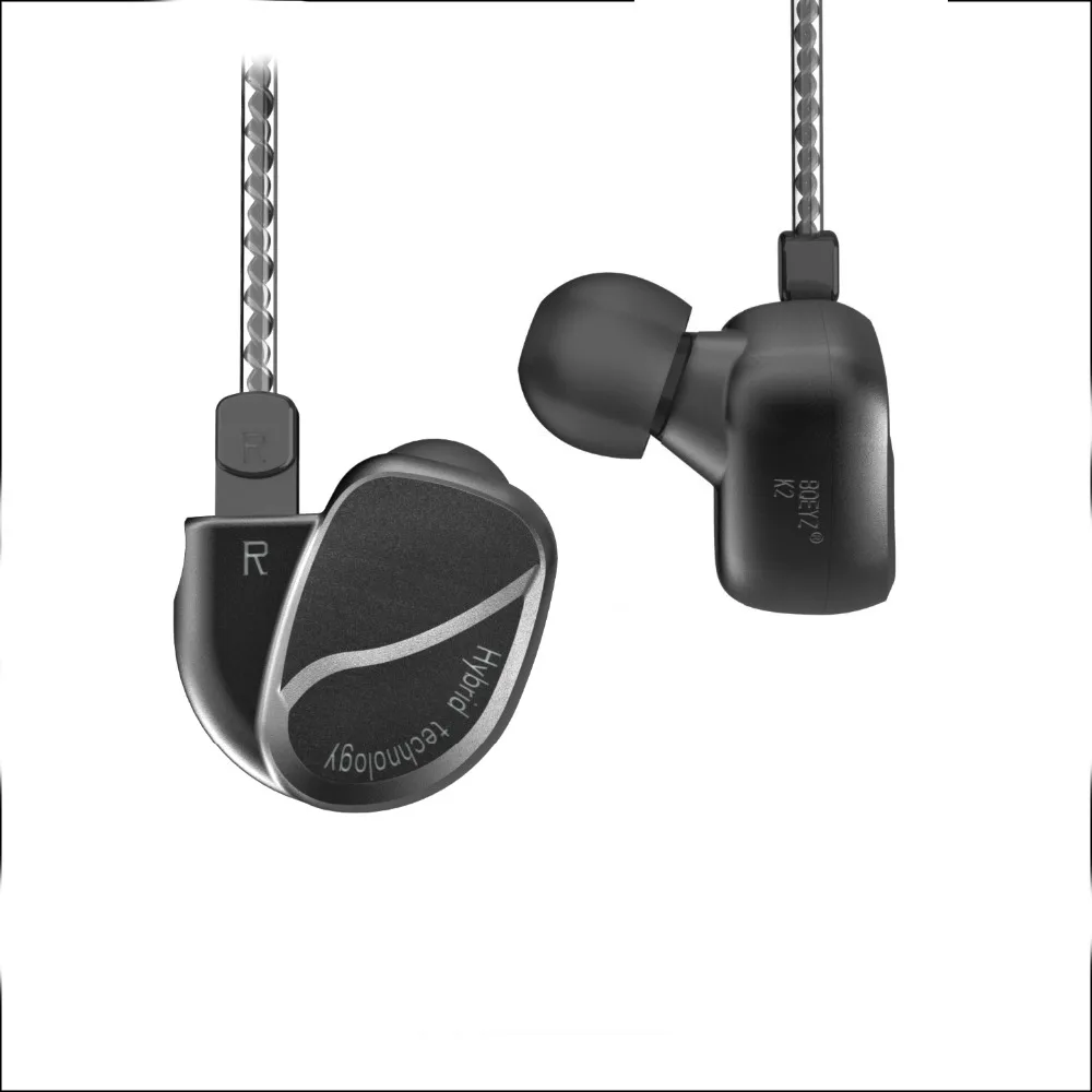 Новинка BQEYZ K2 2DD + 2BA гибридные наушники вкладыши HIFI бас DJ монитор спортивные для