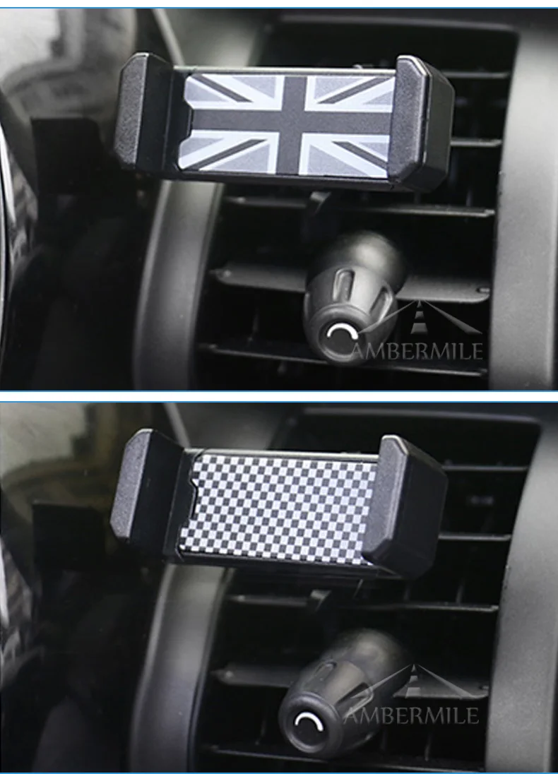 Универсальный держатель AMBERMILE для Mini Cooper, автомобильный держатель для телефона R50 R53 R55 R56 R60 R61 F54 F55 F56 F60