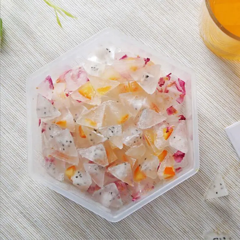 Шестигранная креативная форма для льда DIY Форма для изготовления мороженого Форма под лед контейнер домашняя форма для льда кухонные аксессуары с крышкой