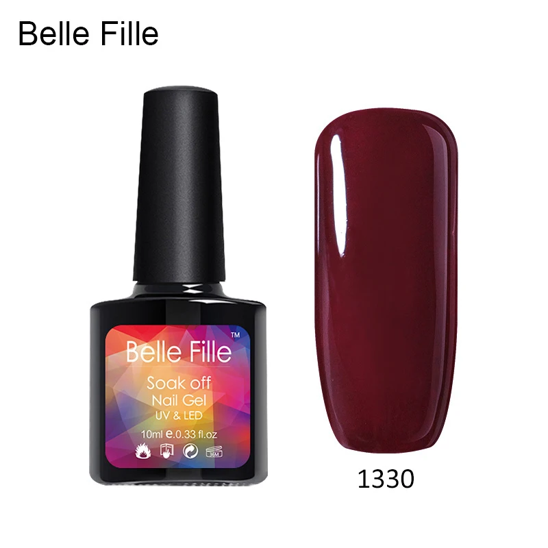 Belle Fille УФ-гель для ногтей отмачиваемый маникюрный лак УФ лак-гель Дизайн гель |