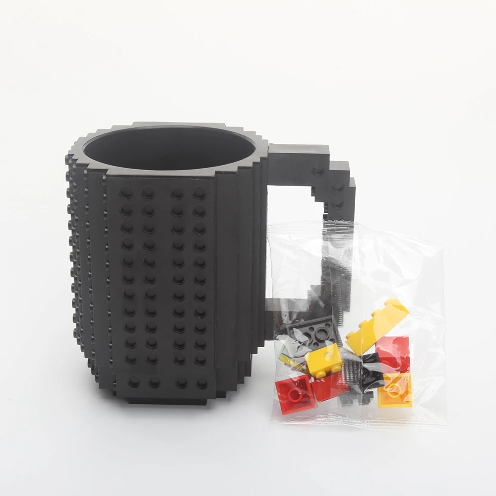 1 шт. 12 унций сборка-на кирпичной кружке Lego Тип строительные блоки кофейная чашка