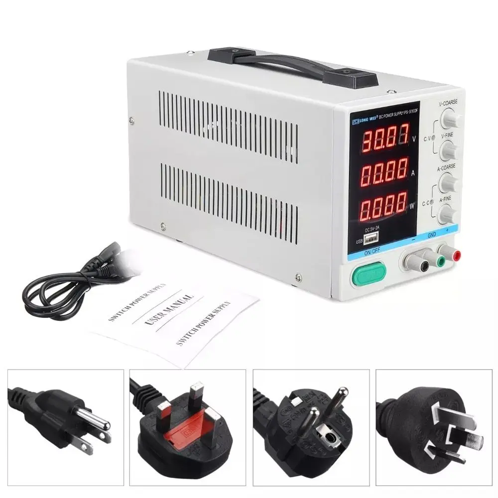 KKMOON PS 3010DF регулируемый светодиодный цифровой дисплей постоянного тока