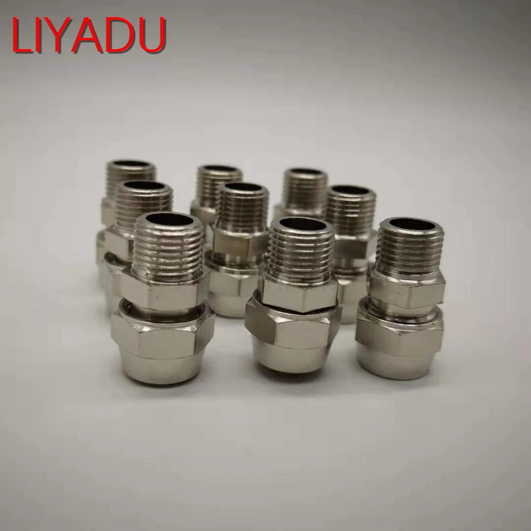 PC4 6 8 мм трубчатая трубка to-M8 M10 M12 M14 trachea Быстрый винтовой соединитель медные пневматические компоненты быстрый поворот соединения ПК