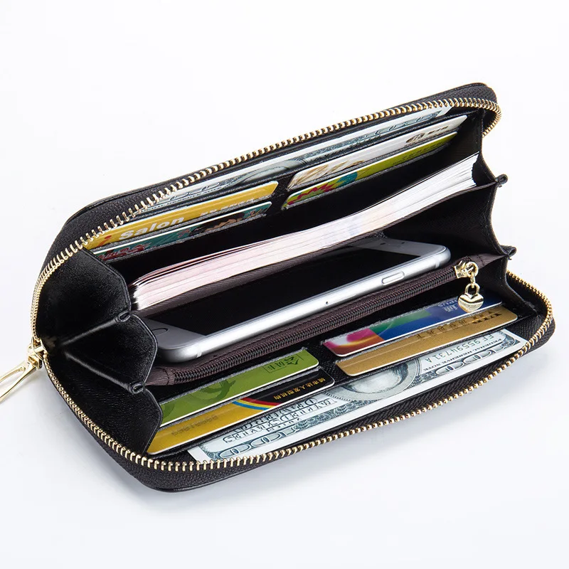 Женские кошельки из натуральной кожи брендовый дизайн высокое качество