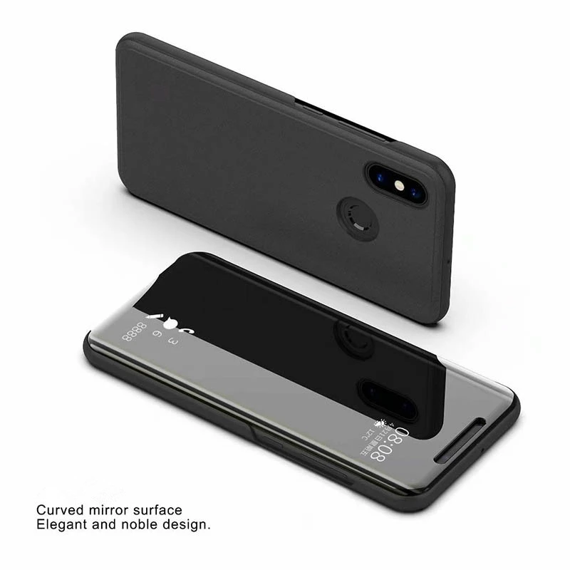 Зеркальный прозрачный флип-чехол для Huawei Honor V20 V10 Play Note 10 кожаный чехол-подставка