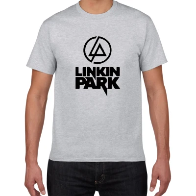 grey Летняя модная мужская футболка Lincoln LINKIN Park, футболка из хлопка, высокое качество, одежда Linkin, мужские короткие топы, футболки для мужчин - Цвет: grey