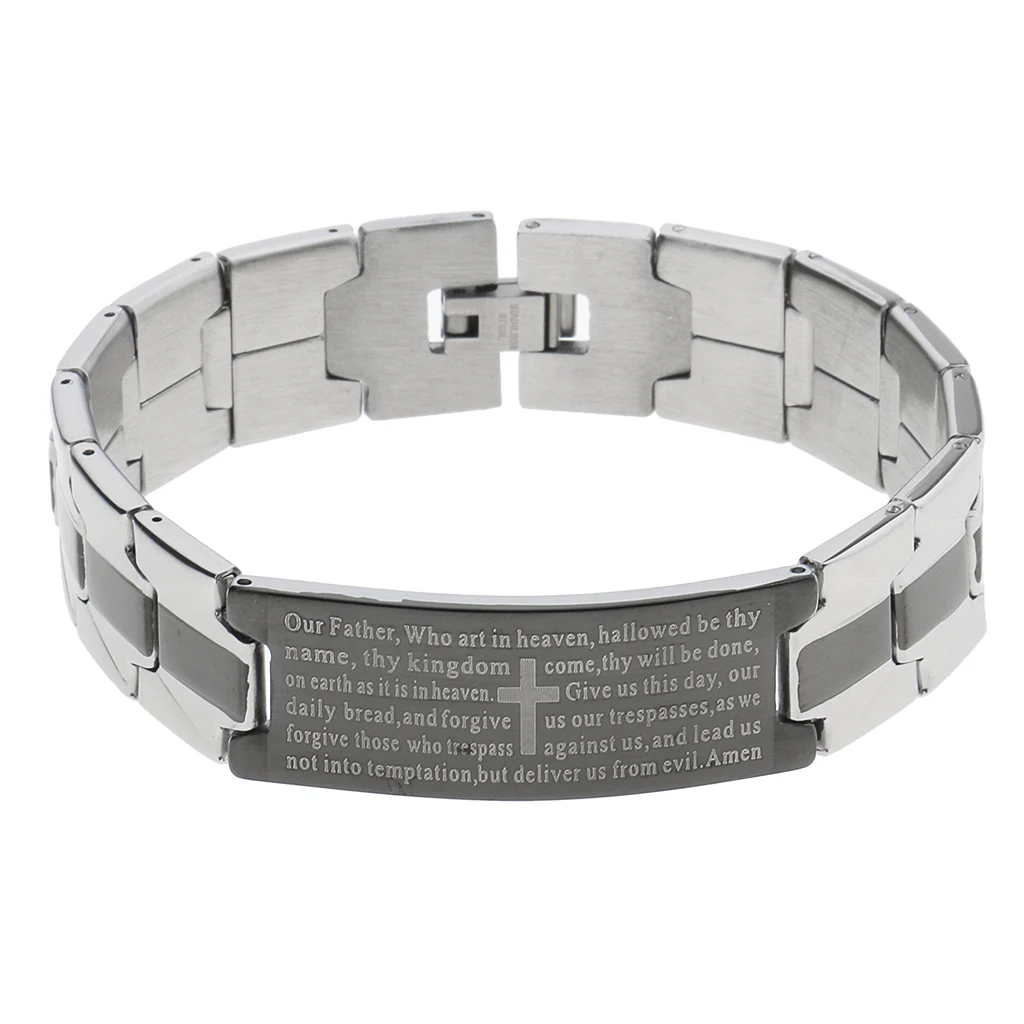 Мужчины Женщины очарование манжета браслет из нержавеющей стали с гравировкой