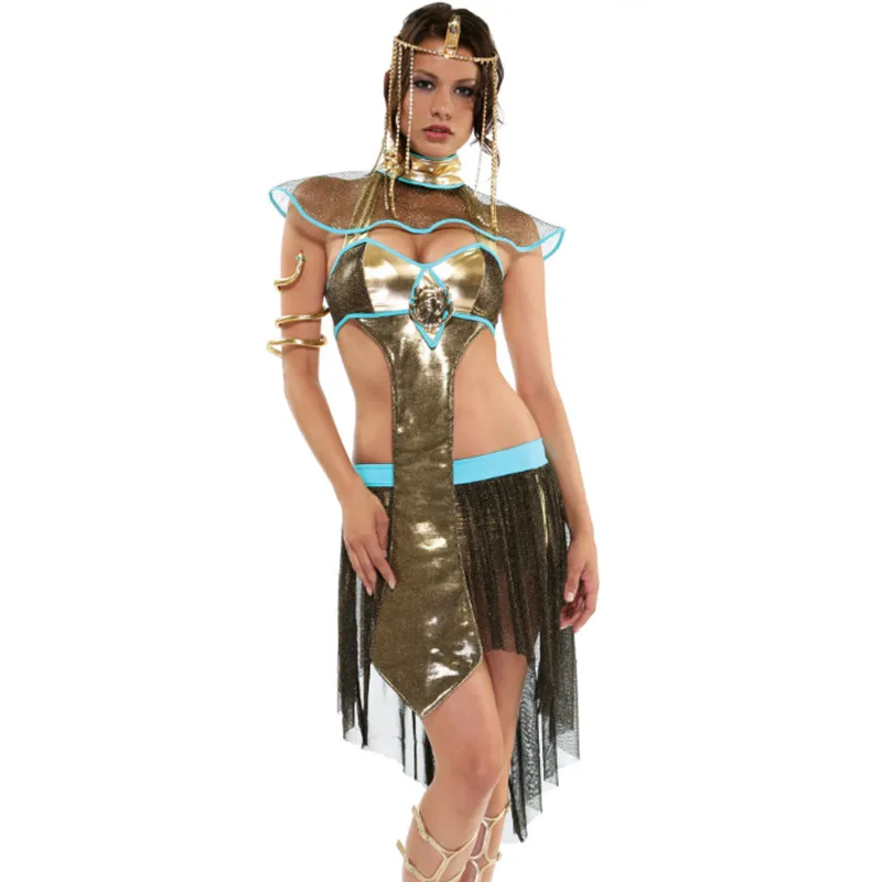 Высокого качества HalloweenSexy Лампа Аладдина Cleopatral платье Athena Liberty греческой богини