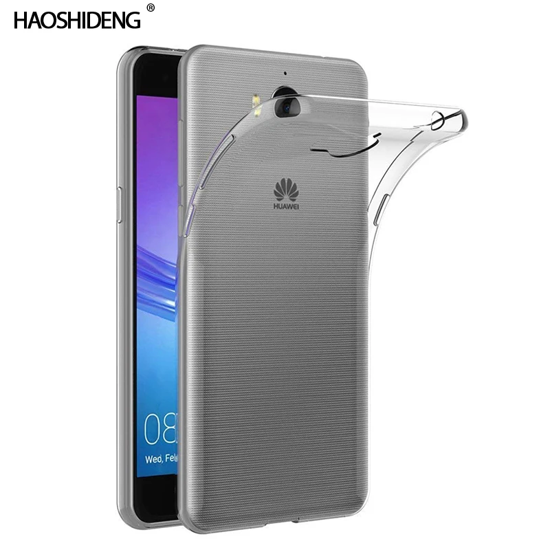 Чехол для huawei Y5 2017 TPU Силиконовый прочный прозрачный мягкий чехол III защитный на