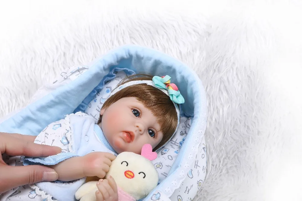 Npkколлекционная 16 &quotКукла Bebe Reborn мягкая силиконовая кукла Bonecas Реалистичная для