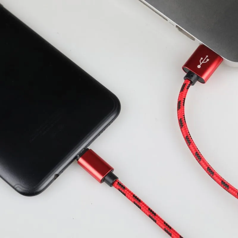 Оплетка USB кабель для передачи данных для iPhone X 8 7 6s Plus Micro Тип usb C быстрая зарядная зарядка кабель для samsung A70 A50 A30 Xiaomi huawei