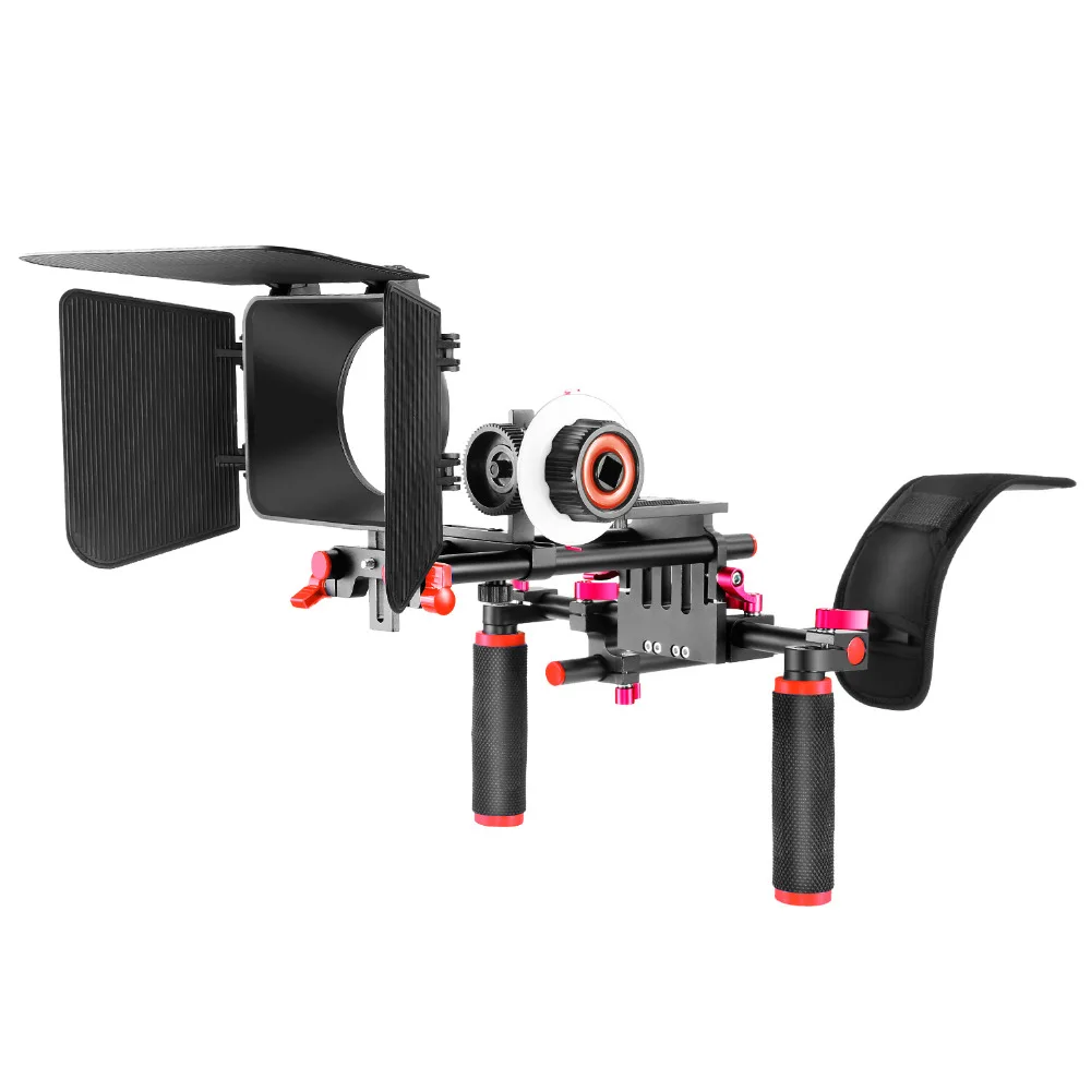 Neewer DSLR Rig Комплект Фильм Комплект Фильм Решений Системы, включает Плечевой Камкордер Следуйте Фокус Матовая Коробка для DSLR Canon/Nikon/Pentax/Olympus/Sony