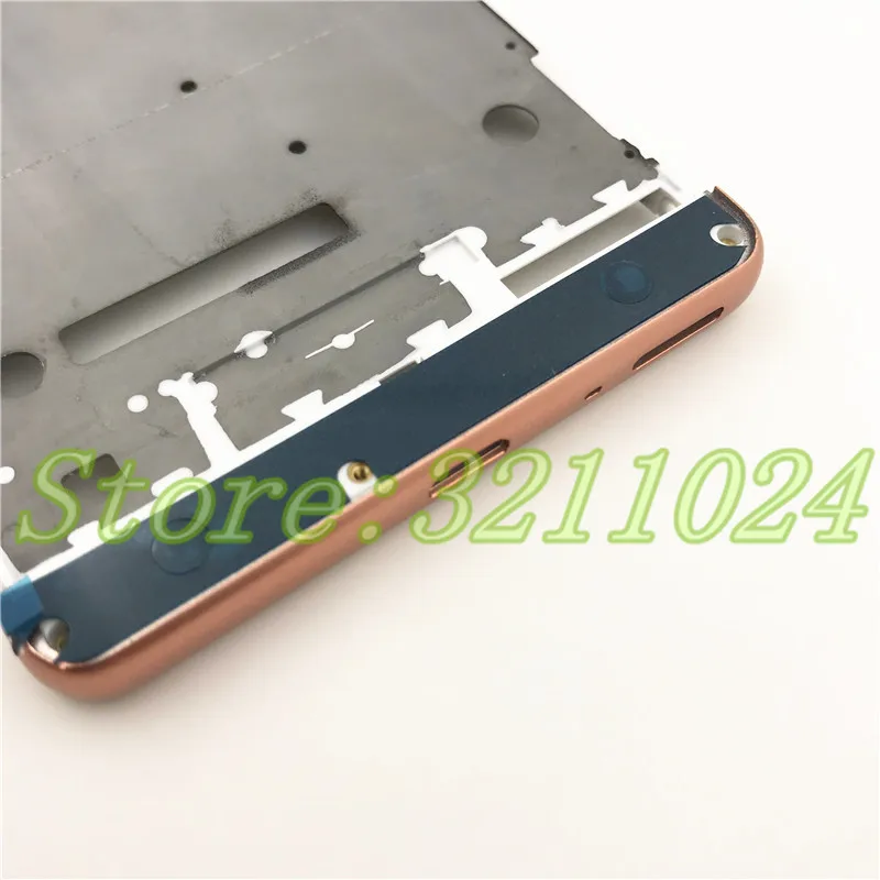 

New Full Housing Middle Front Frame Bezel Housing For Sony Xperia XA F3111 F3112 F3115+Side Rail Stripe With Side Buttons+Logo