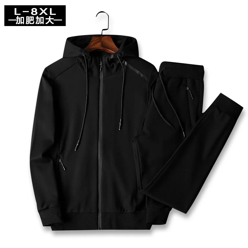 Большие размеры 4XL 5XL 6XL 7XL 8XL мужские спортивные костюмы комплекты для бега