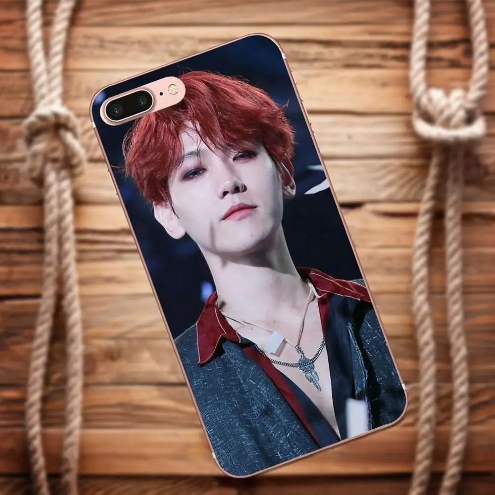 Vvcqod Kpop Exo Baekhyun For Xiaomi Redmi 5 4A 3 3S Pro Mi4 Mi4i Mi5 Mi5S Mi Max Mix 2 Note 4 Plus Soft TPU Fashion Case Cover | Мобильные