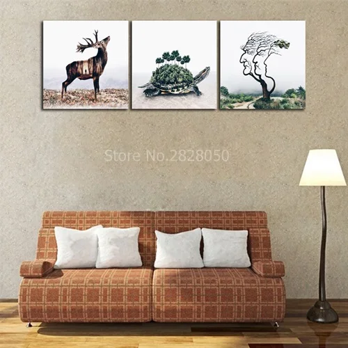 Абстрактный Декор для гостиной картина из 3 панелей|modern artwork|canvas painting3 panel |