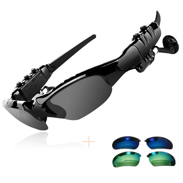 LensX3 Non-Polarized BGreen спортивные поляризованные линзы солнцезащитные очки с Bluetooth беспроводные стерео наушники микрофон Поддержка Hands Free - Цвет: LensX3 Non-Polarized