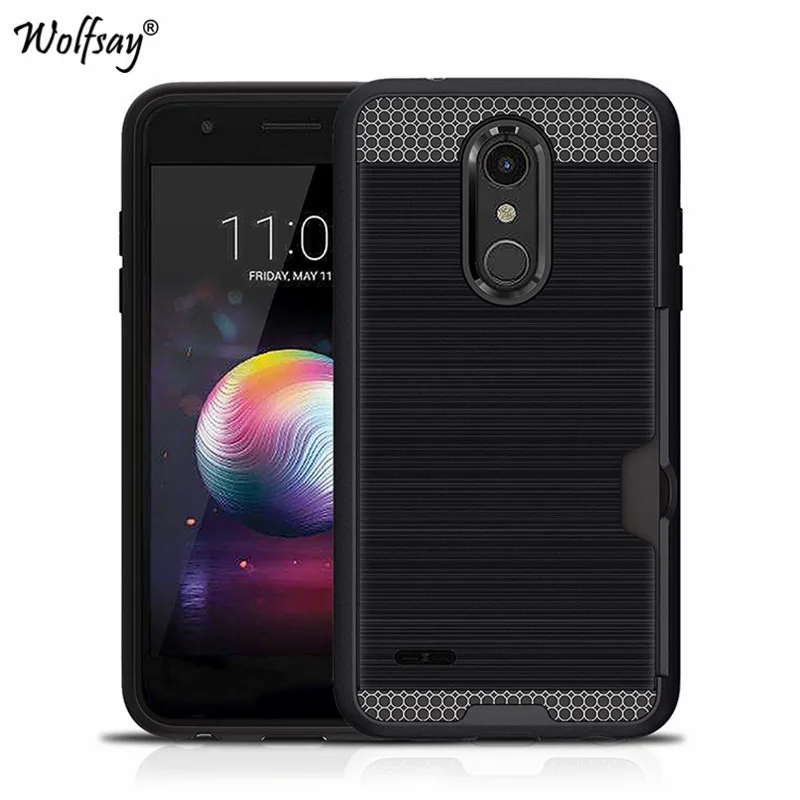 Чехол для LG K11 роскошный бронированный силиконовый Жесткий чехол телефона