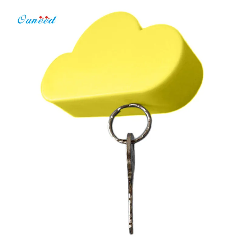 Держатель для ключей Ouneed Cloud розовый и желтый магнитный держатель домашнего