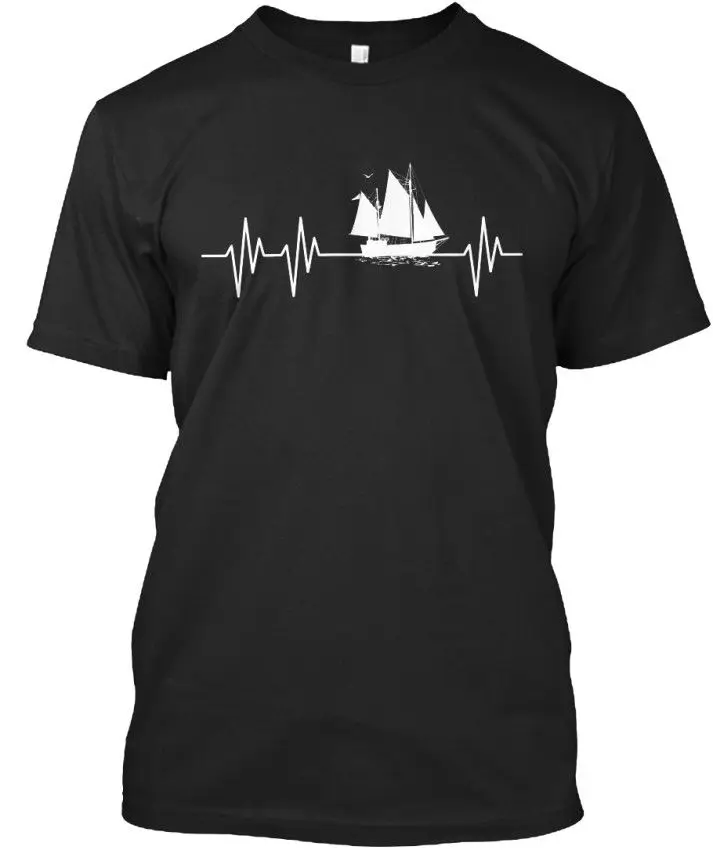 

2019 New Brand Tops Cool T Shirt The Sailer Heartbeat Stylisches T-Shirtcasual Tops Tshirts