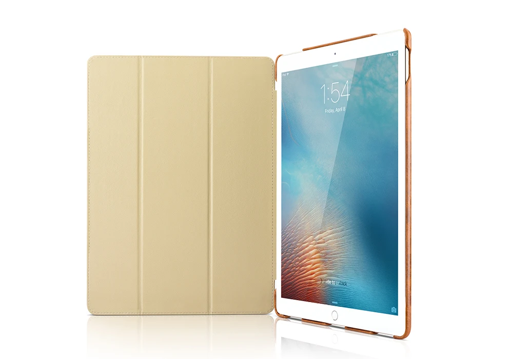 Роскошный смарт-чехол из натуральной вощеной кожи для iPad Pro 12,9 /, чехол с функцией автоматического пробуждения и сна, флип-чехол с подставкой для iPad Pro 12,9