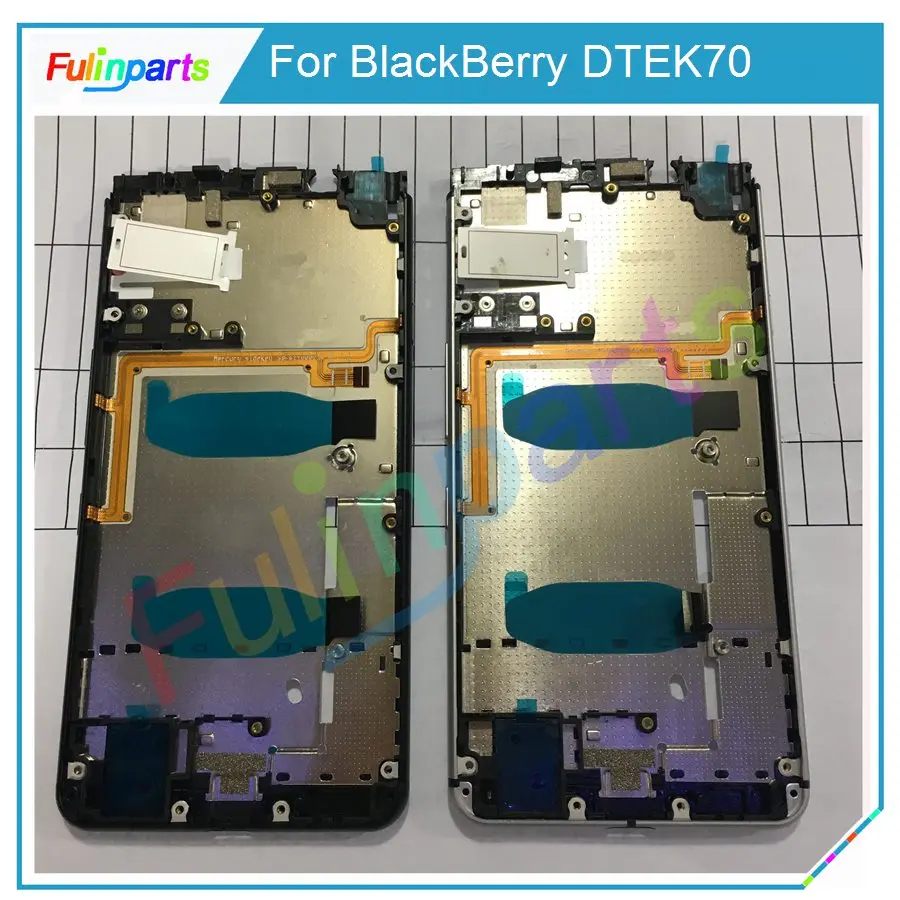 2 шт. черный, серебристый цвет для BlackBerry Keyone DTEK70 чехол Корпус передней рамы ЖК дисплей экран рамки запчасти авто с инструменты