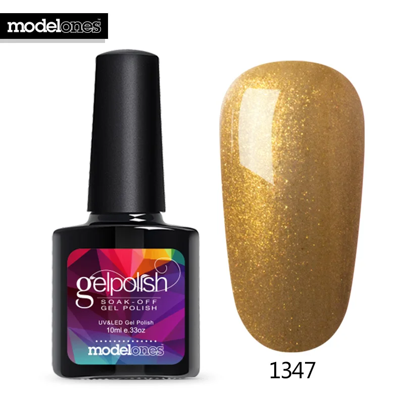 1347 Modelones Salon Nail Art УФ-гель для ногтей Набор для французского маникюра гель лак для ногтей впитываемый светодиодный гель-краска для ногтей 10 мл цветной гель - Цвет: 1347