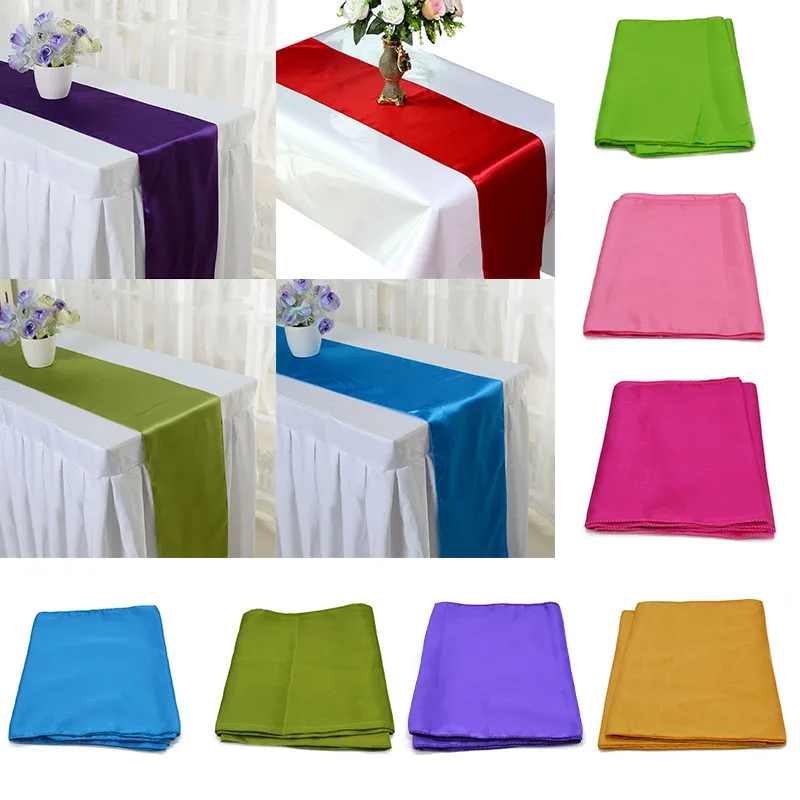 Атласный чехол на стул с бантом 18x275 см|runners for tables|runner tablerunner tulle |