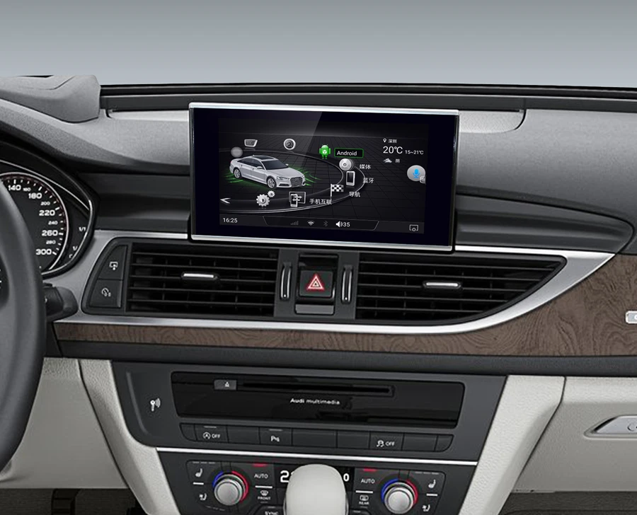 8 дюймов ips сенсорный экран Android мультимедийный плеер для Audi A6L 2012- с gps навигацией
