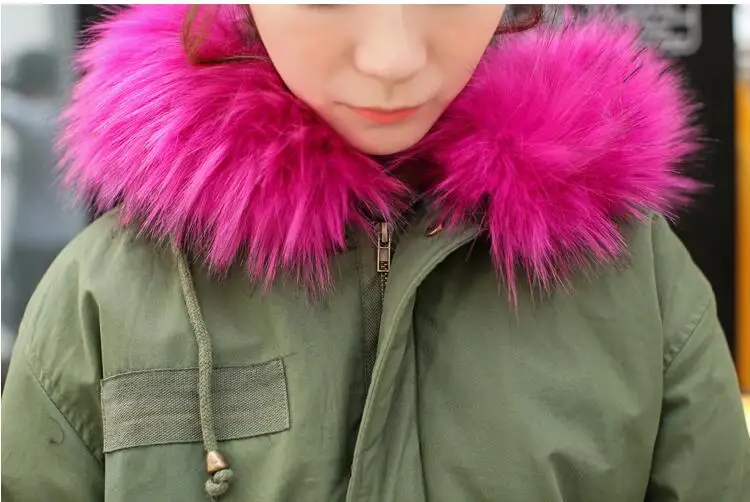 Зимнее пальто куртка новинка 2018 большой меховой воротник с капюшоном утолщенная