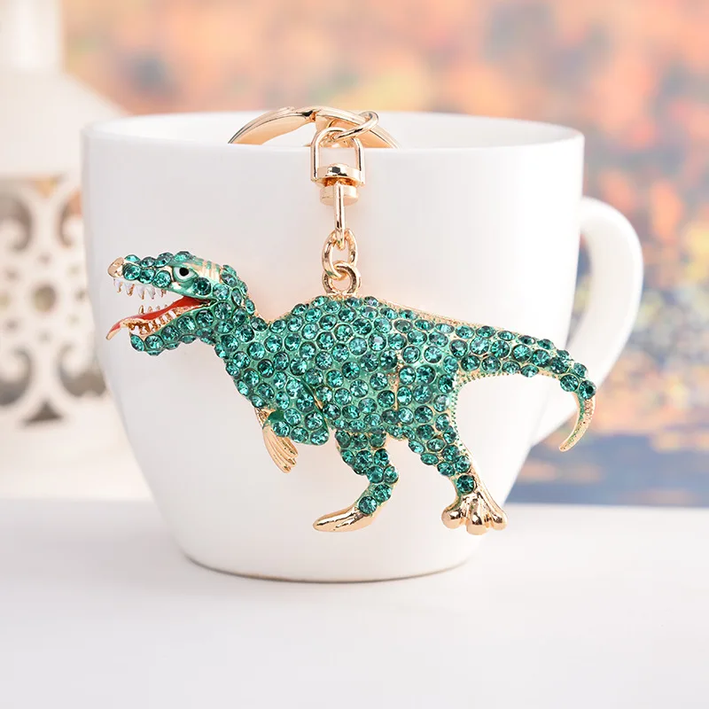 Key chain animal series dinosaur full alloy pendant men and women universal bag hanging elegant car wholesale | Украшения и