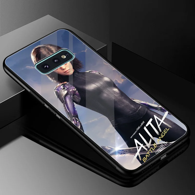 Desxz Alita Movies Glass Case TPU For Samsung Galaxy Note 8 9 S10 S7 Edge S8 S9 Plus Cover Shell | Мобильные телефоны и