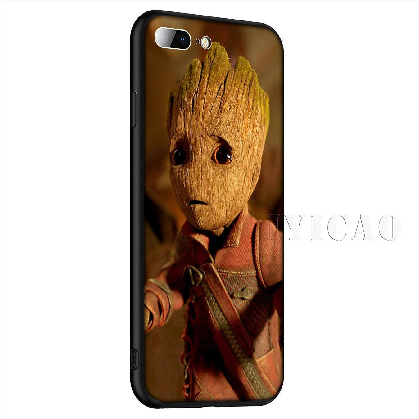 Силиконовый мягкий чехол IYICAO Guardian Rocket енот Groot Treeman для iPhone XR X XS Max 8 7 6 S Plus 5 5S SE |