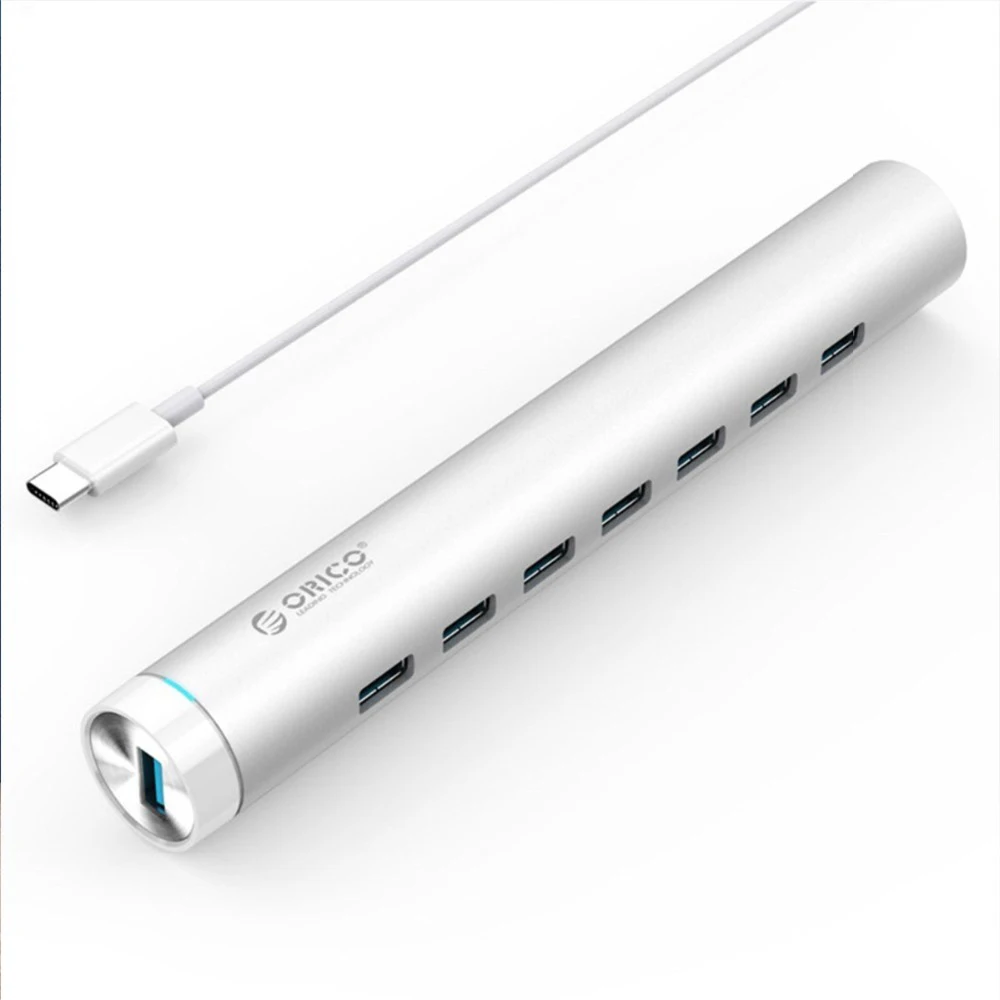 USB разветвитель ORICO 3 0 7 портов с подставкой для ноутбука|USB-хабы| |