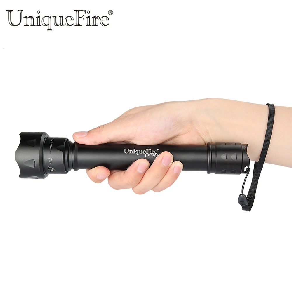 UniqueFire 3 Вт Инфракрасный светодиод UF-1501 IR 850NM перезаряжаемый режима Zoom Focus фонарик +