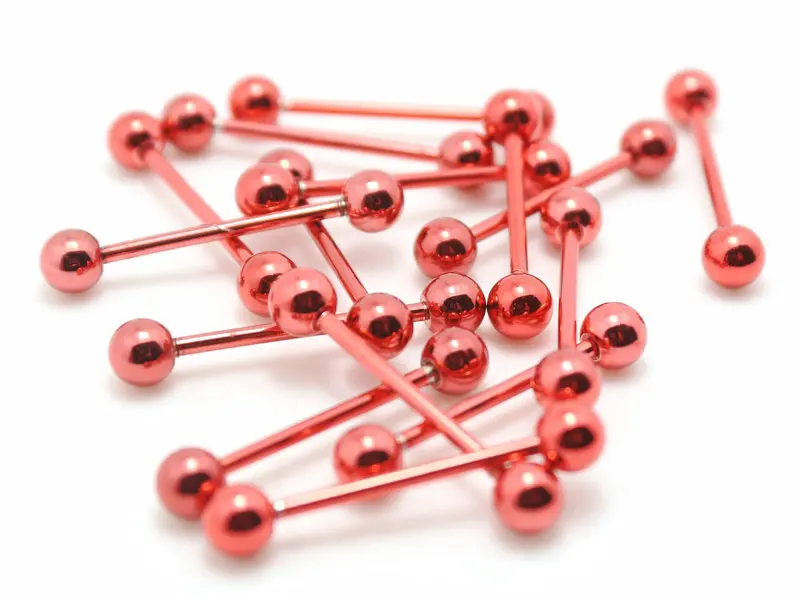 10 шт. кольцо для пирсинга с языком из нержавеющей стали | Украшения и аксессуары