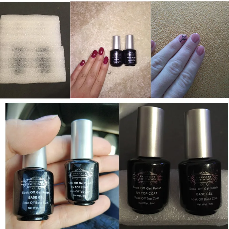 Уф гели базовый гель+ верхний слой топ+база 8 мл бесплатная доставка|gel lacquer|top coat