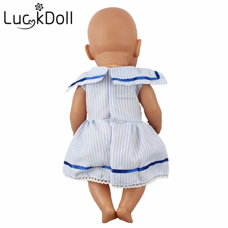 LUCKDOLL 5 стилей ТРАПЕЦИЕВИДНОЕ ПЛАТЬЕ размер 18 дюймов американский 43 см Детская