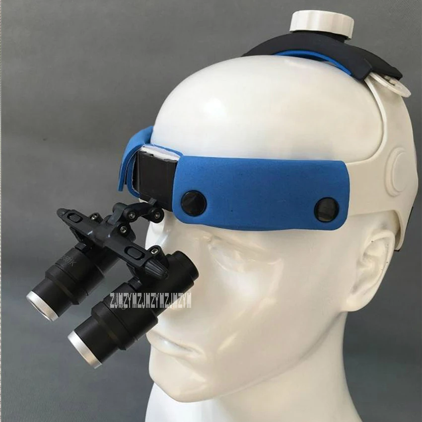 New High-quality Portable Head Wearing Microscope Adjustable Magnifying Glass 5X Lens 55-80mm Hot Selling | Инструменты