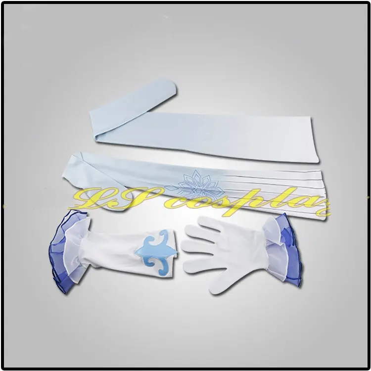 

Game OW Mei Magical girl Cos Dress Blue Cosplay Costume for Christmas Shawl Full Sets