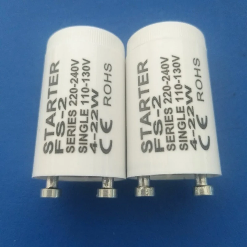 FS 2 стартер для AC110V 130V 4 22 Вт флуоресцентная трубка предохранитель CE Rohs 10
